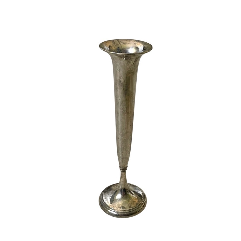 Vintage Silver Plated Single Bud Flute Vase Uni-Ep SP Zinc